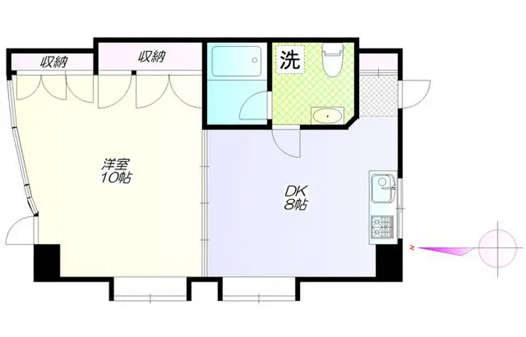 ドゥエル万翔 2階階 間取り