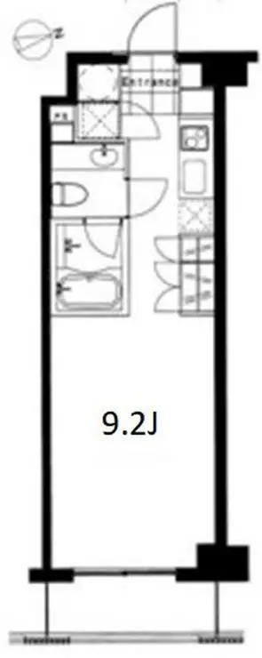 フレンシア麻布十番ノース 2階階 間取り
