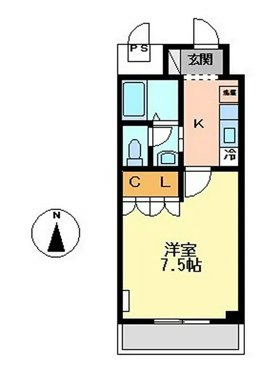 ディアコート・W 2階階 間取り
