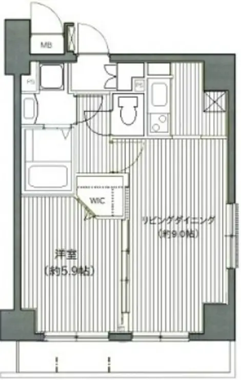 グランド・ガーラ日本橋茅場町 7階階 間取り