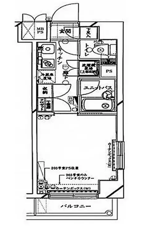 ルーブル日本橋 2階階 間取り