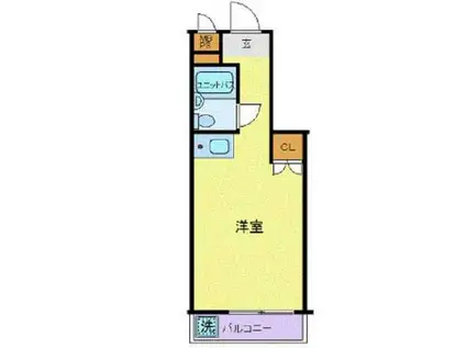 パレドール世田谷代田(ワンルーム/4階)の間取り写真