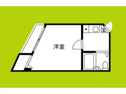 富尾 放出マンション(ワンルーム/4階)の間取り写真
