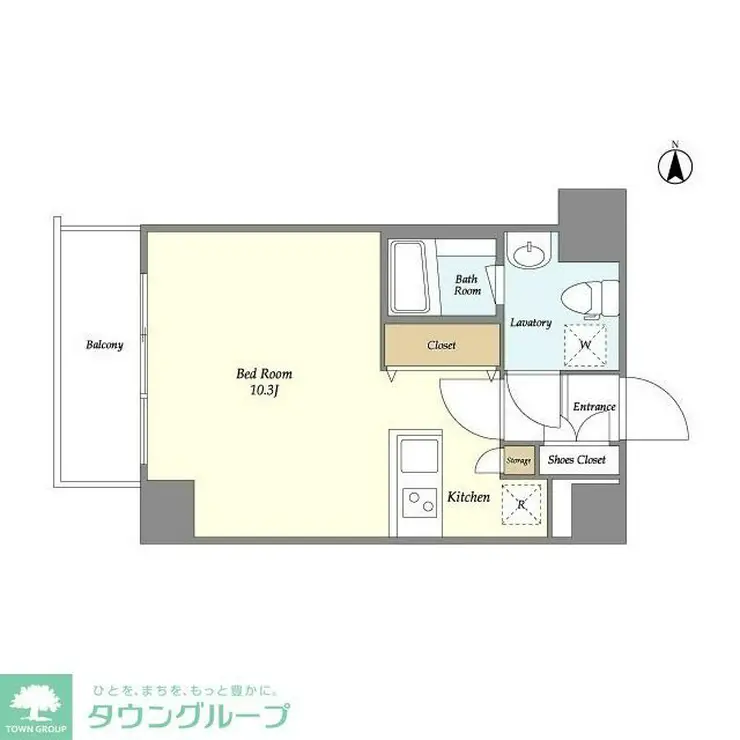 BPRレジデンス清澄白河 5階階 間取り