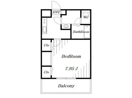 グレイス蘇我(1K/2階)の間取り写真