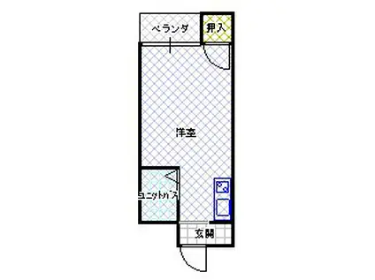 プレアール上神田(ワンルーム/2階)の間取り写真