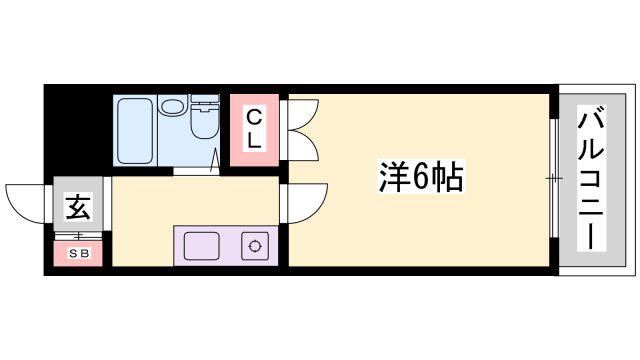 グランドコーポKS(1K/7階)の間取り写真