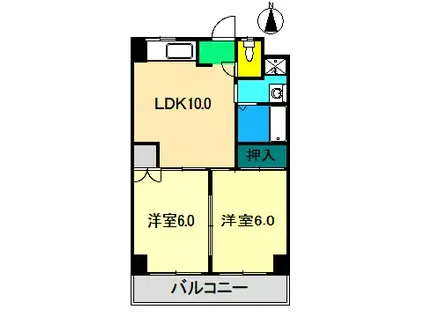 ルミエールSAWA(2LDK/3階)の間取り写真