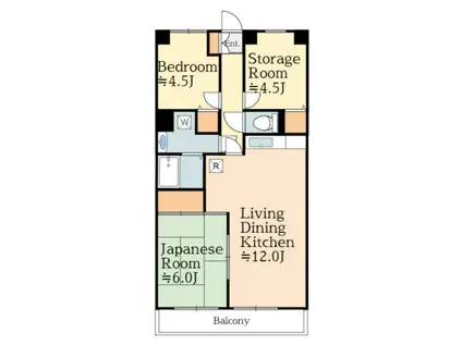 BEEハイム(2SLDK/5階)の間取り写真