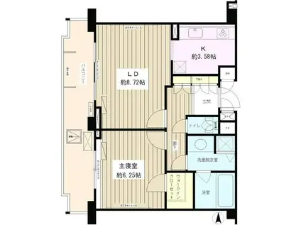 プランシェール落合(1LDK/5階)の間取り写真