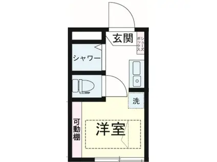 ルミエスタ世田谷 204(ワンルーム/2階)の間取り写真
