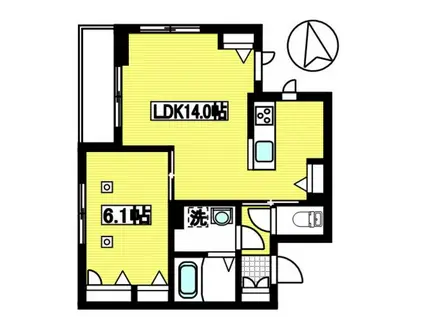 LA LUCE(1LDK/2階)の間取り写真