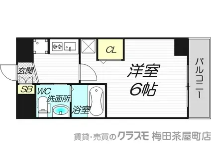 エステムコート新大阪XIリンクス(1K/12階)の間取り写真