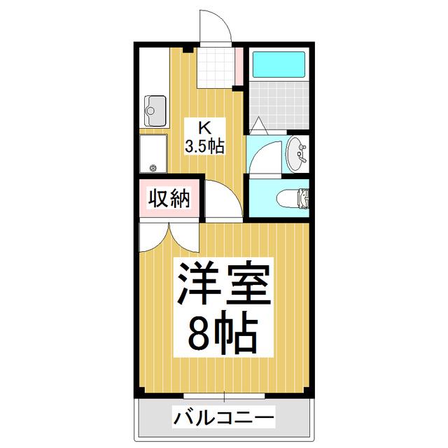サニーハイツ(1K/1階)の間取り写真