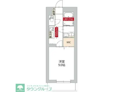 ラ・コリーヌ日吉(1K/3階)の間取り写真