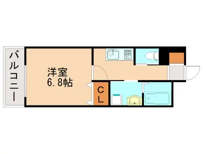 SKハイニックス(1K/5階)の間取り写真