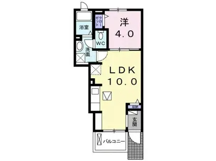 メゾン・ド・サンマリノ雅(1LDK/1階)の間取り写真