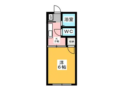 ラフォーレ・イチハラ(1K/1階)の間取り写真