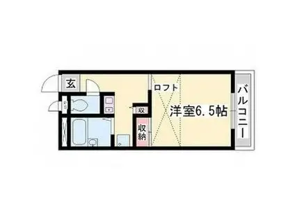 FREEDOM(1K/2階)の間取り写真