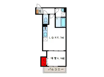 D PORTA ANNEX(1LDK/2階)の間取り写真