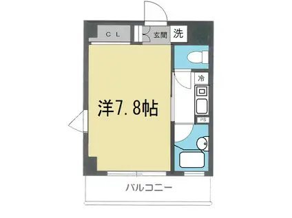 エクセル菊名(1K/4階)の間取り写真