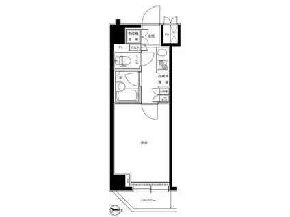 ルーブル川崎伍番館(1K/3階)の間取り写真