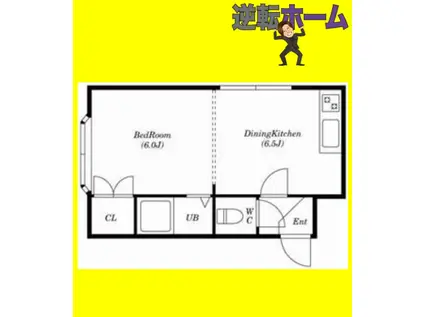 ビッグバーンズマンション本郷(1DK/5階)の間取り写真