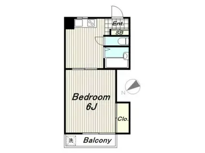 リート池田(1K/5階)の間取り写真