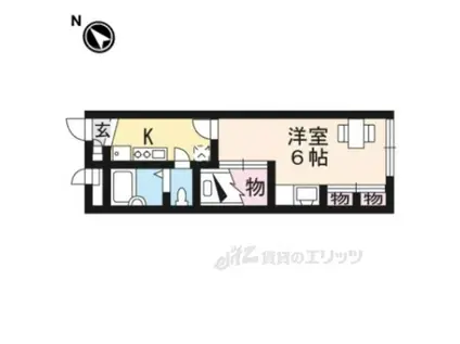 レオパレス沖野(1K/2階)の間取り写真