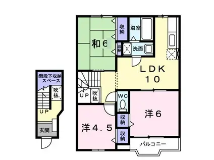 グランファミーユ(3LDK/2階)の間取り写真