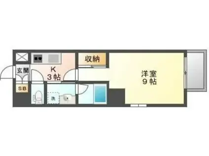 MC RESIDENCE(1K/3階)の間取り写真