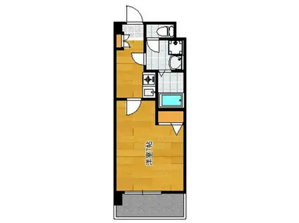 ステーション・アベニュー和白丘(1K/5階)の間取り写真