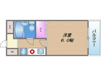 セカンド永和マンション(ワンルーム/3階)の間取り写真