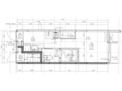 ECO`S KODAIRA(ワンルーム/1階)の間取り写真