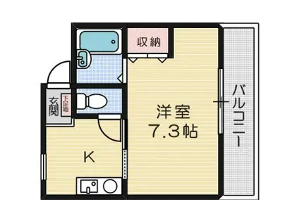 メゾン光洋(1K/1階)の間取り写真