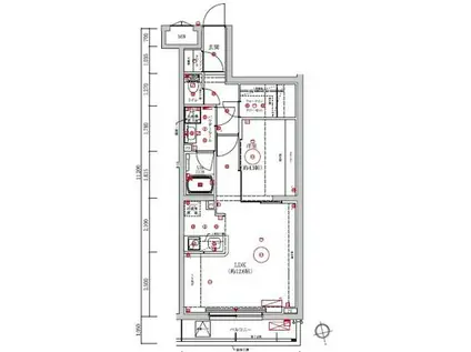 LUMEED梅島(1LDK/5階)の間取り写真