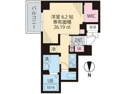 メゾンSKMスカイツリー(1K/3階)の間取り写真