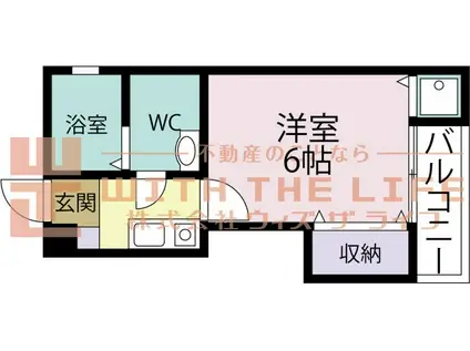 エステート櫛原(1K/2階)の間取り写真