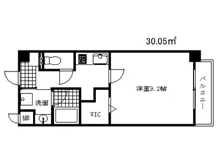 アウルムグランデ(1K/2階)の間取り写真