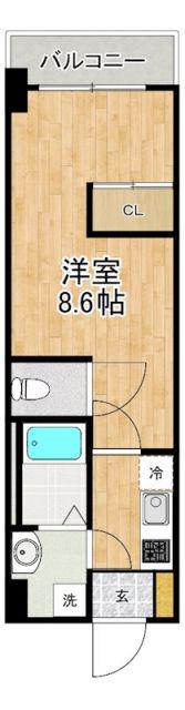 MODERN PALAZZO 文教 PRIMA(1K/6階)の間取り写真