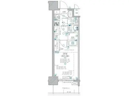 ディアレイシャス名古屋ステーション(1K/3階)の間取り写真