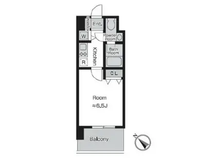 HF上石神井レジデンス(1K/3階)の間取り写真