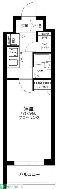 メインステージ野方駅前(1K/2階)の間取り写真