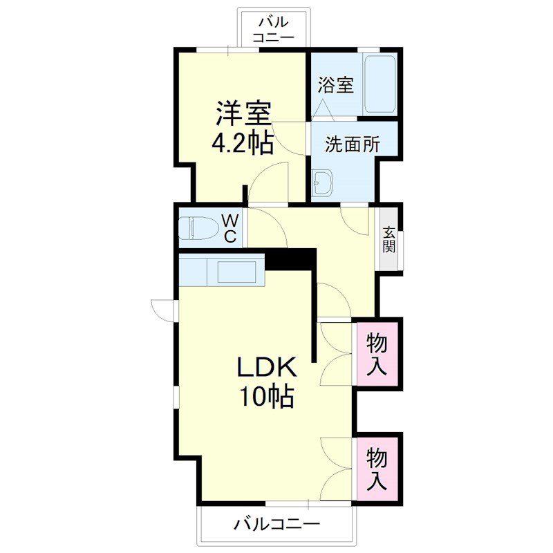 ARCO11(1LDK/5階)の間取り写真