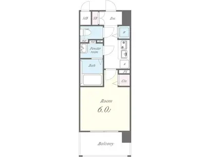 セイワパレス玉造駅前(1K/8階)の間取り写真
