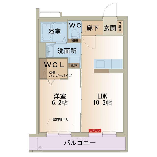 メゾン・ブリエ(1LDK/1階)の間取り写真