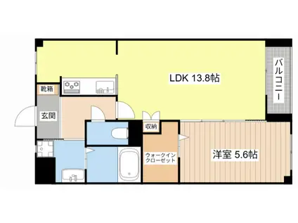 SK守山(1LDK/2階)の間取り写真