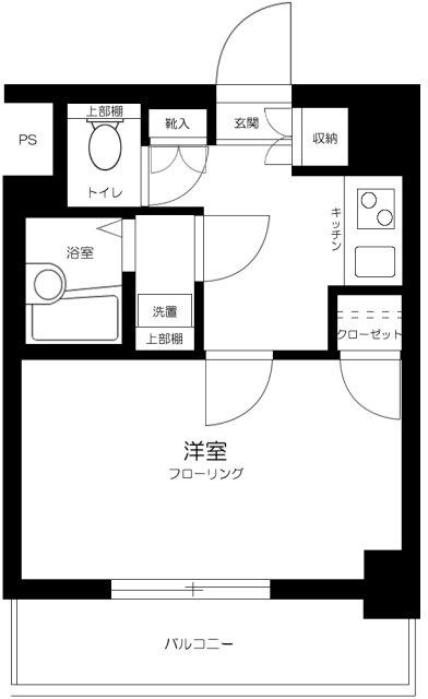 スカイコート神田第3(1K/6階)の間取り写真