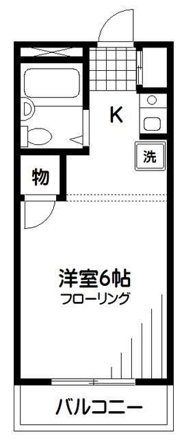 アーバンヒルズテリー(1K/2階)の間取り写真