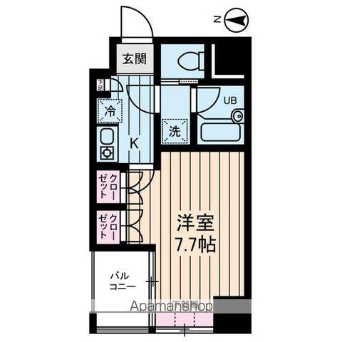 アムス馬喰町(1K/7階)の間取り写真